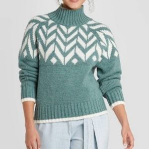 A New Day Fair Isle Sweater Size Medium